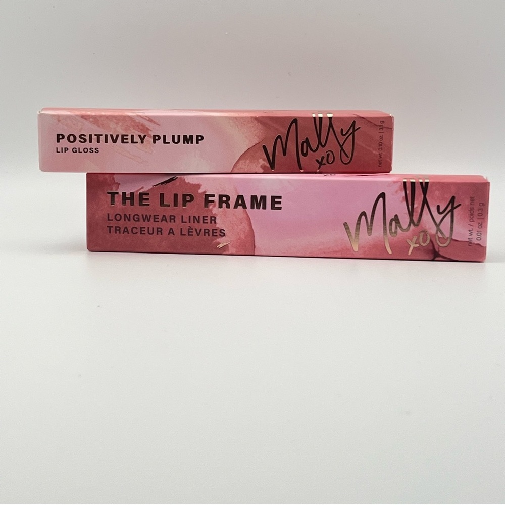 Mally Beauty Bundle Positively Plump Lip Gloss & The Lip Frame Longwear Liner
